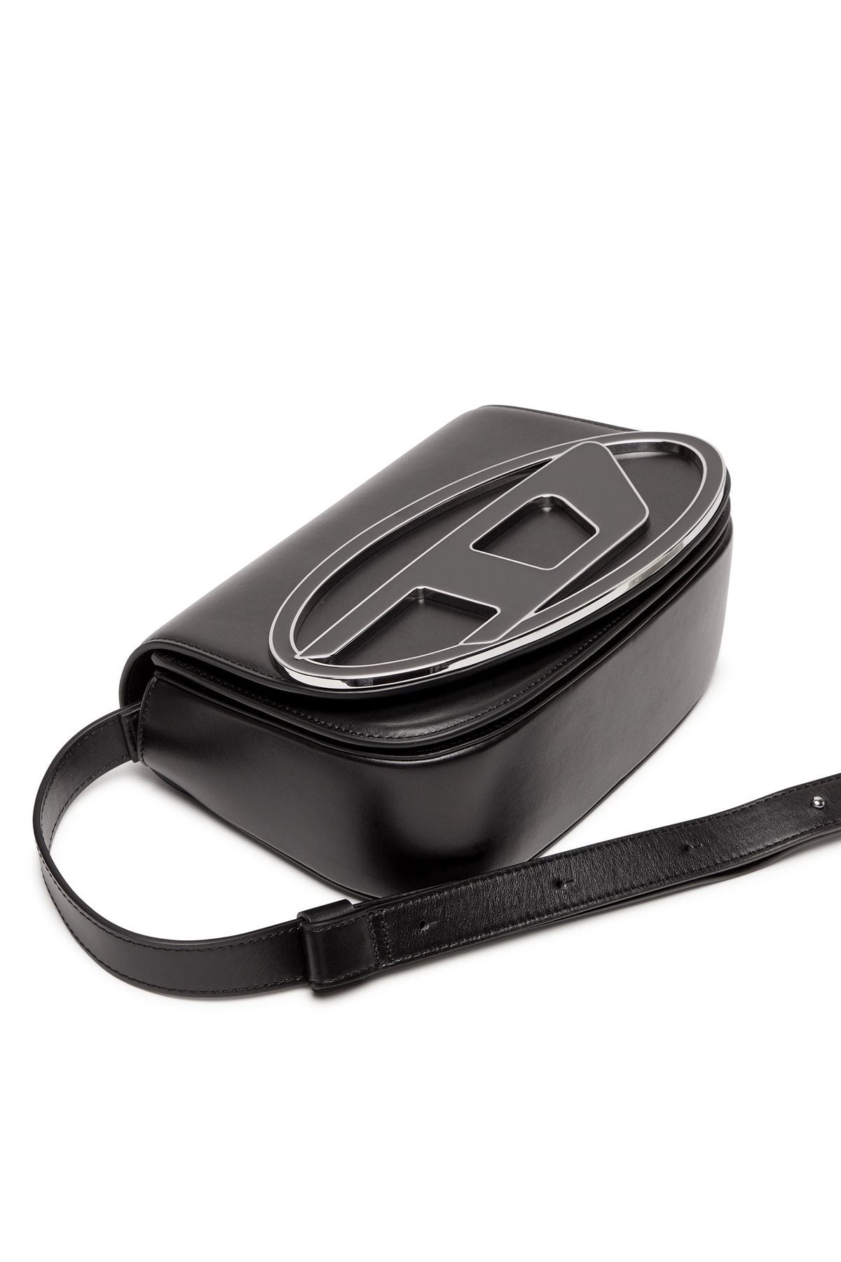 Diesel 1DR leather shoulder bag BLACK