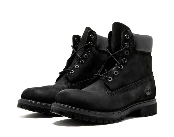 TIMBERLAND LACE-UP LEATHER BOOTS 'BLACK'