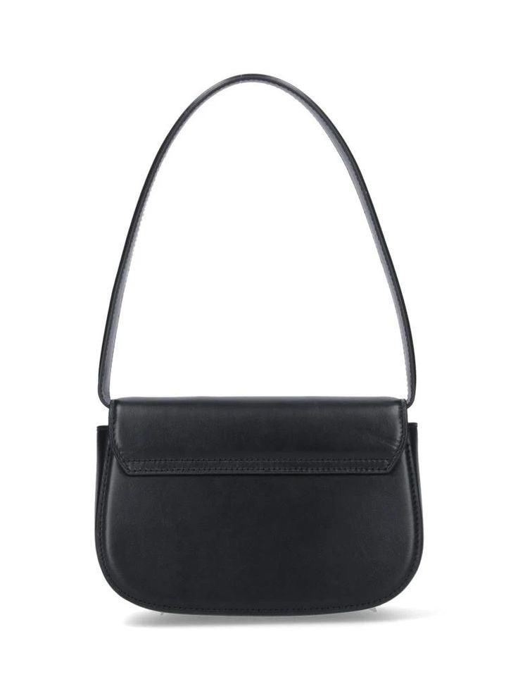 Diesel 1DR leather shoulder bag BLACK