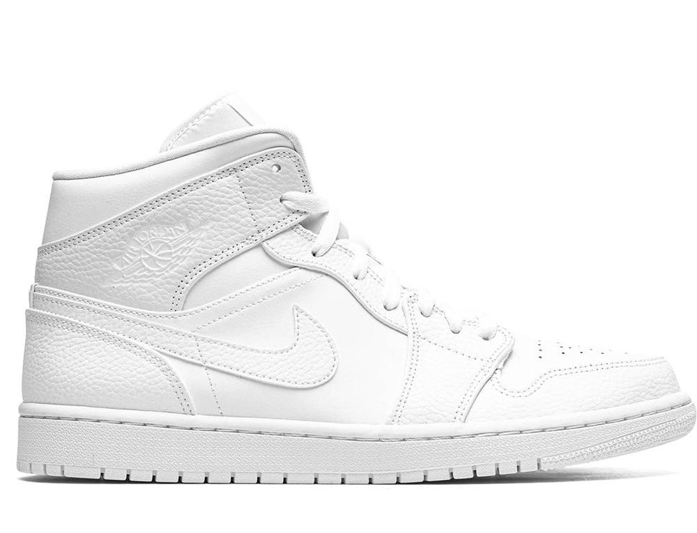 Nike Air Jordan 1 Mid "Triple White" sneakers