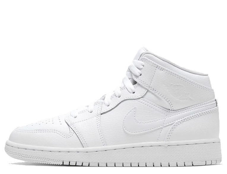 Nike Air Jordan 1 Mid "Triple White" sneakers