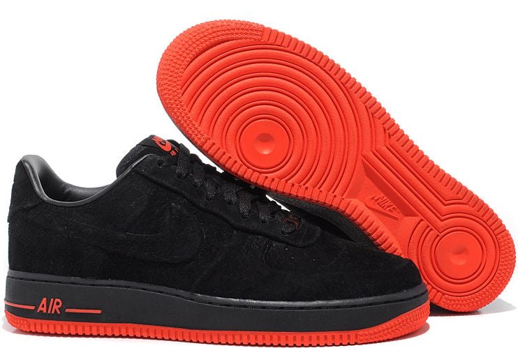 Nike Air Force 1 VT Low Black / Max Orange en soldes